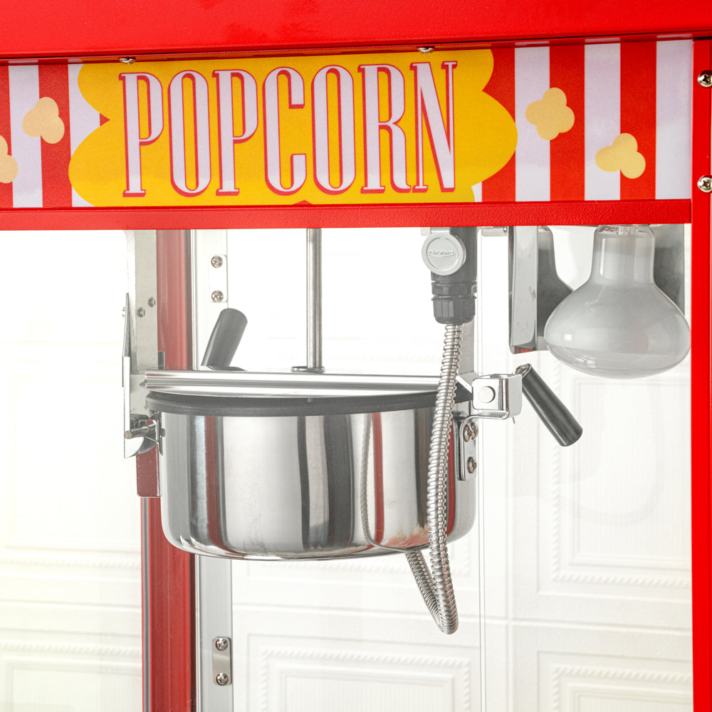 Hi Tek 8 oz Red Stainless Steel Popcorn Machine - 1 count box