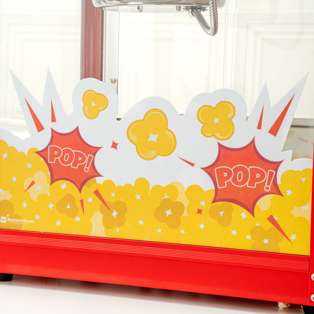 Hi Tek 8 oz Red Stainless Steel Popcorn Machine - 1 count box