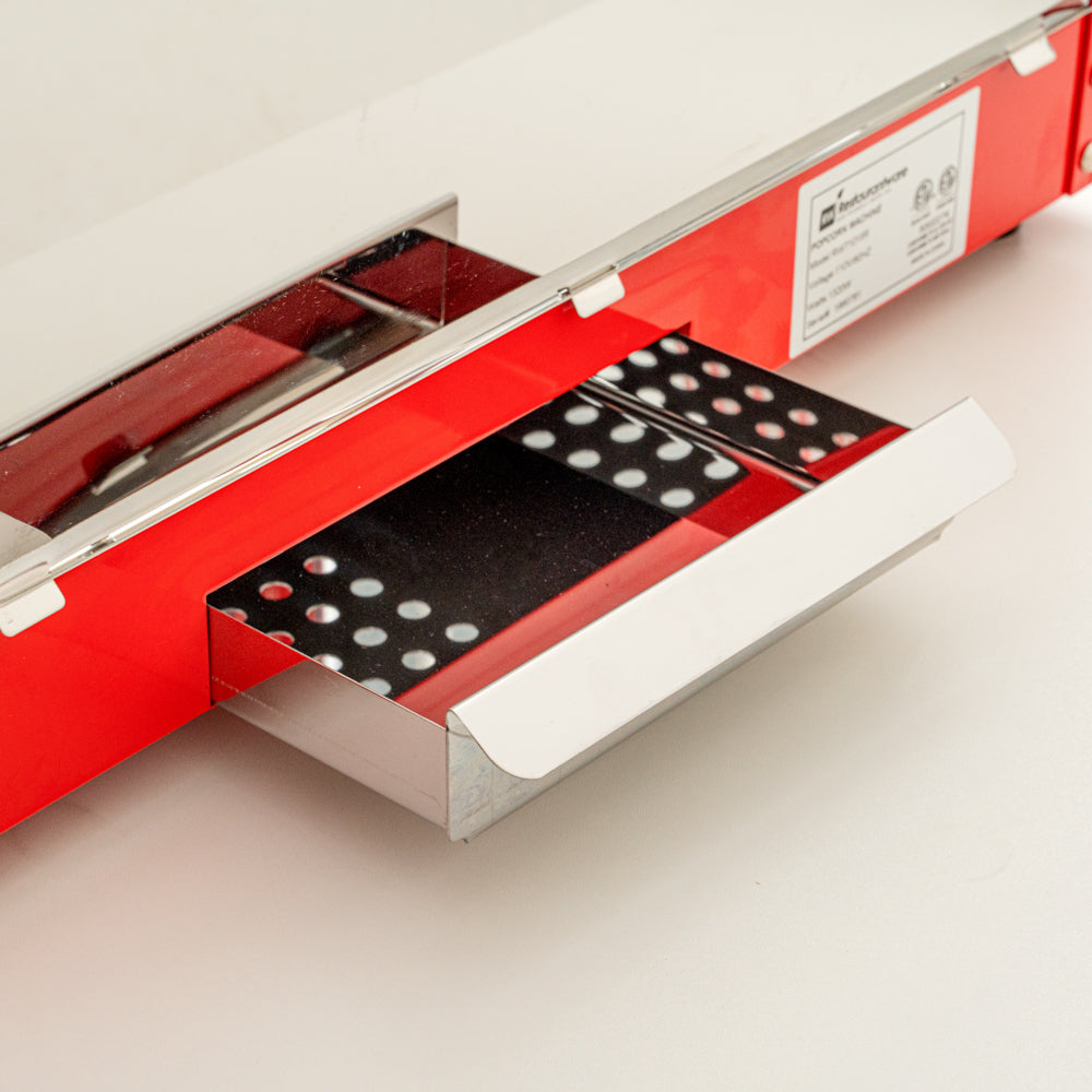 Hi Tek 8 oz Red Stainless Steel Popcorn Machine - 1 count box
