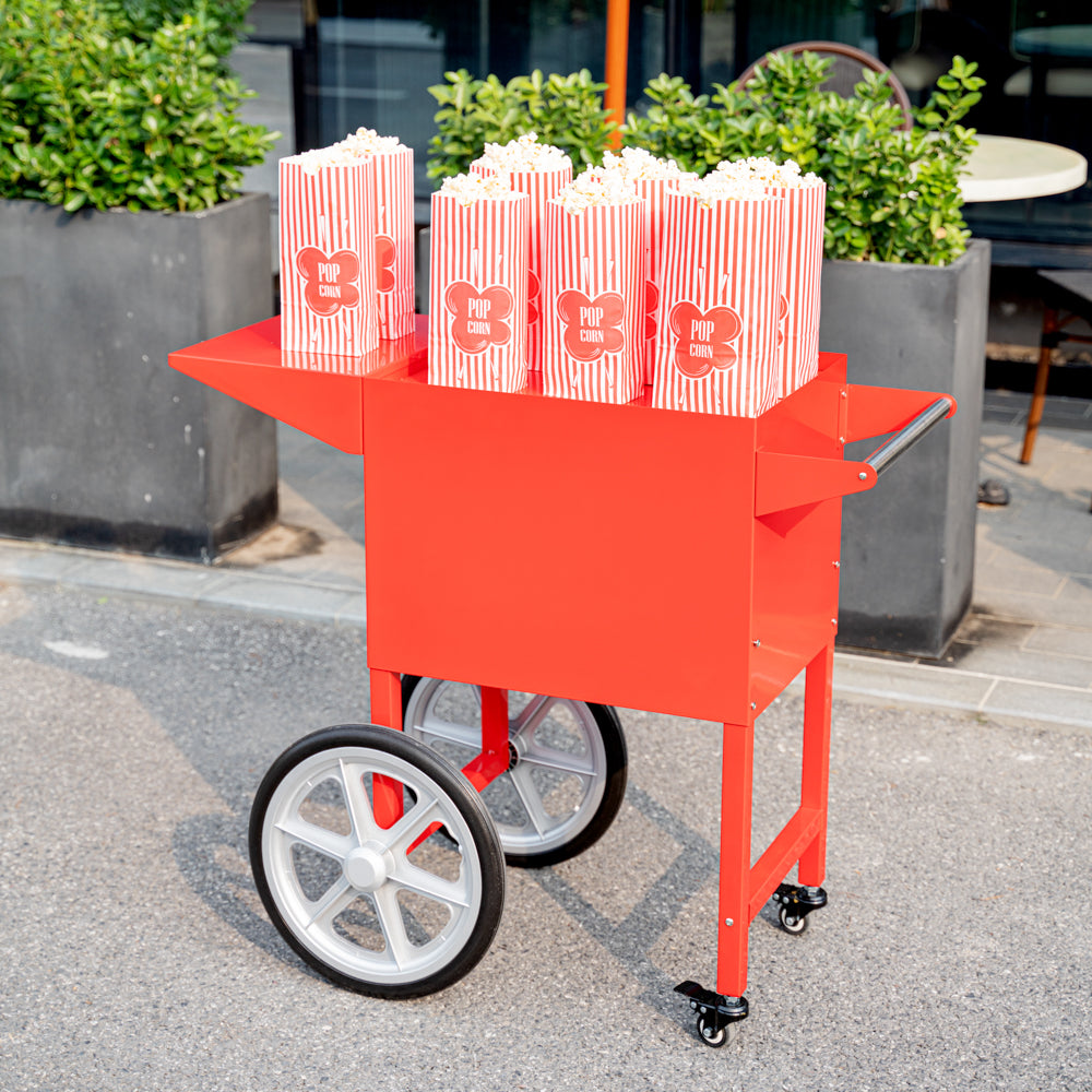 Hi Tek Red Stainless Steel Cart - For 8 oz Popcorn Machine - 1 count box