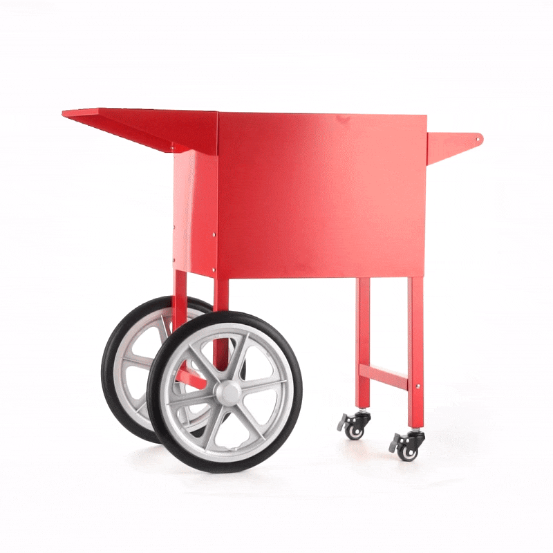 Hi Tek Red Stainless Steel Cart - For 8 oz Popcorn Machine - 1 count box