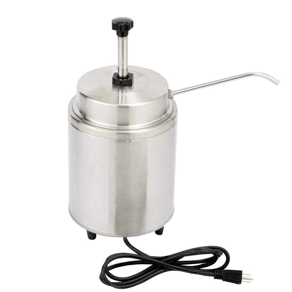 Hi Tek 3.5 qt Stainless Steel Warmer - with Spout, Pump - 1 count box