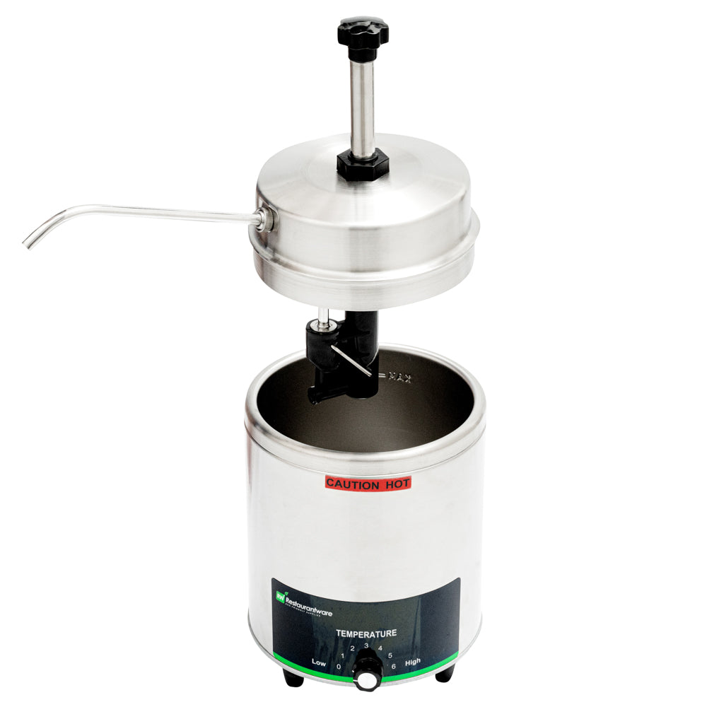Hi Tek 3.5 qt Stainless Steel Warmer - with Spout, Pump - 1 count box