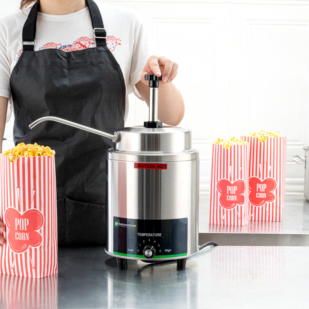 Hi Tek 3.5 qt Stainless Steel Warmer - with Spout, Pump - 1 count box