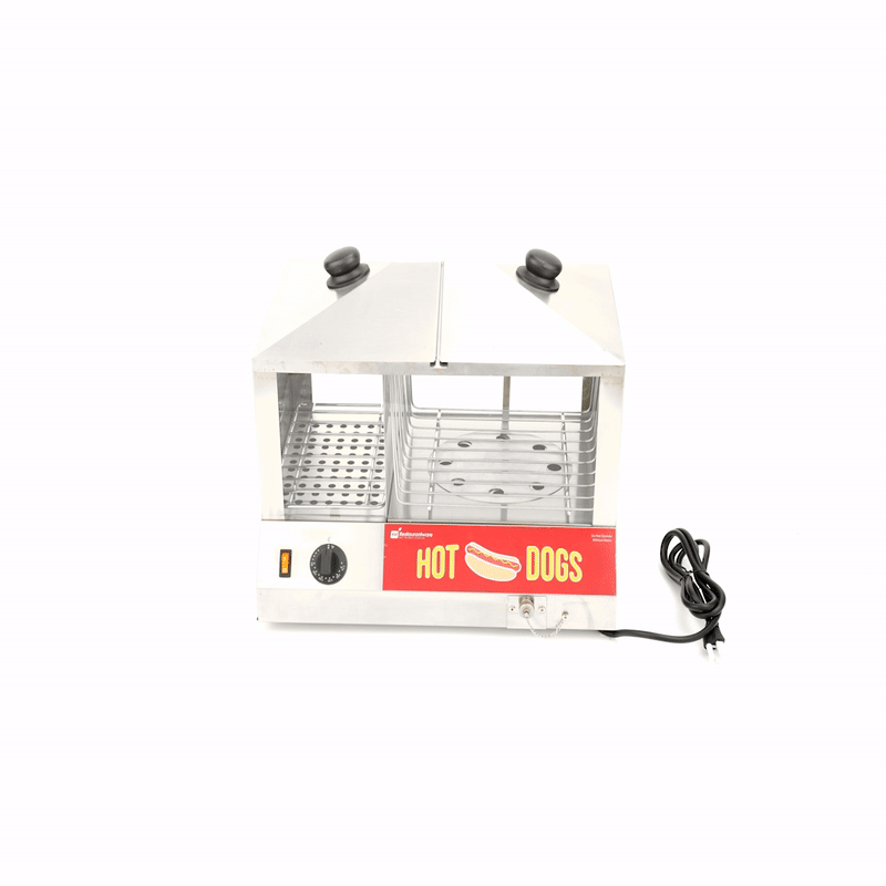 Hi Tek Stainless Steel Hot Dog Steamer - 100 Hot Dogs, 48 Buns - 1 count box