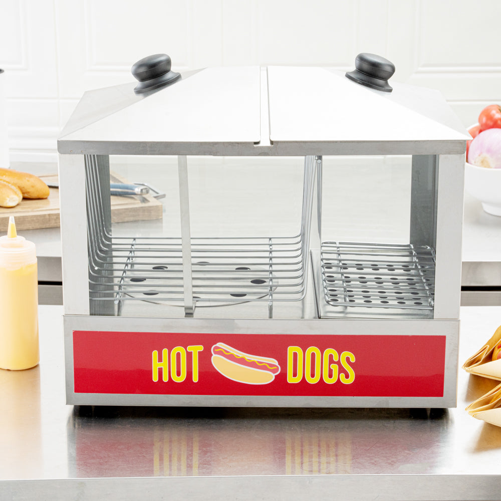 Hi Tek Stainless Steel Hot Dog Steamer - 100 Hot Dogs, 48 Buns - 1 count box
