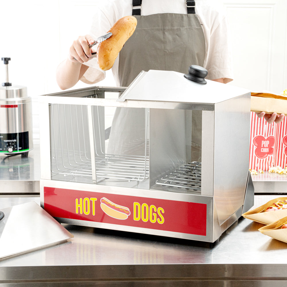 Hi Tek Stainless Steel Hot Dog Steamer - 100 Hot Dogs, 48 Buns - 1 count box