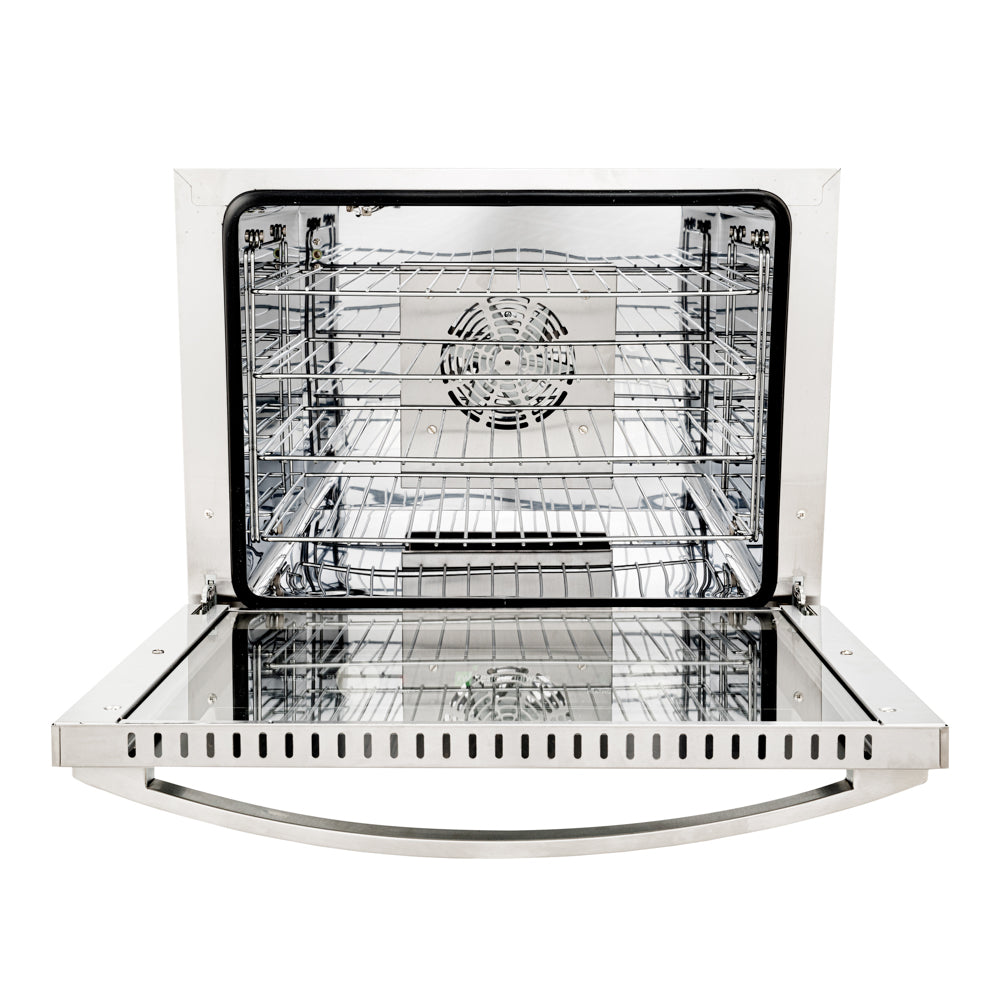 Hi Tek Stainless Steel Half Size Countertop Convection Oven - 208/240V, 2800W - 2.3 cu ft - 1 count box