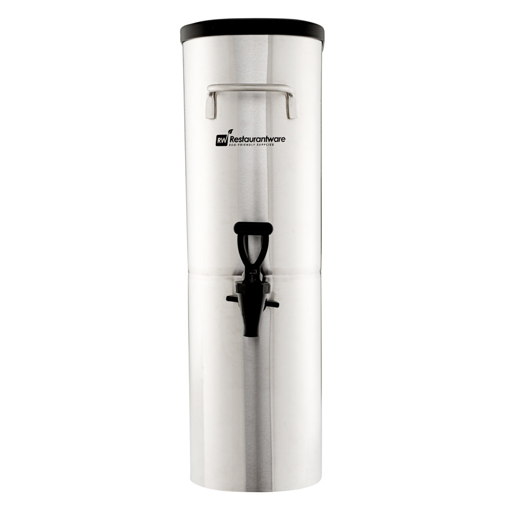 Bev Tek 3 gal Silver 13/0 Stainless Steel Iced Tea Dispenser - 11" x 6 1/2" x 20 3/4" - 1 count box