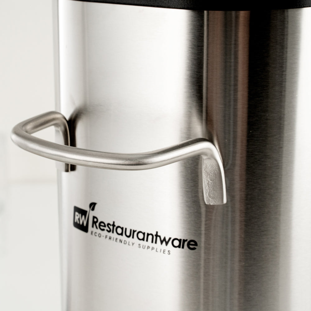 Bev Tek 3 gal Silver 13/0 Stainless Steel Iced Tea Dispenser - 11" x 6 1/2" x 20 3/4" - 1 count box