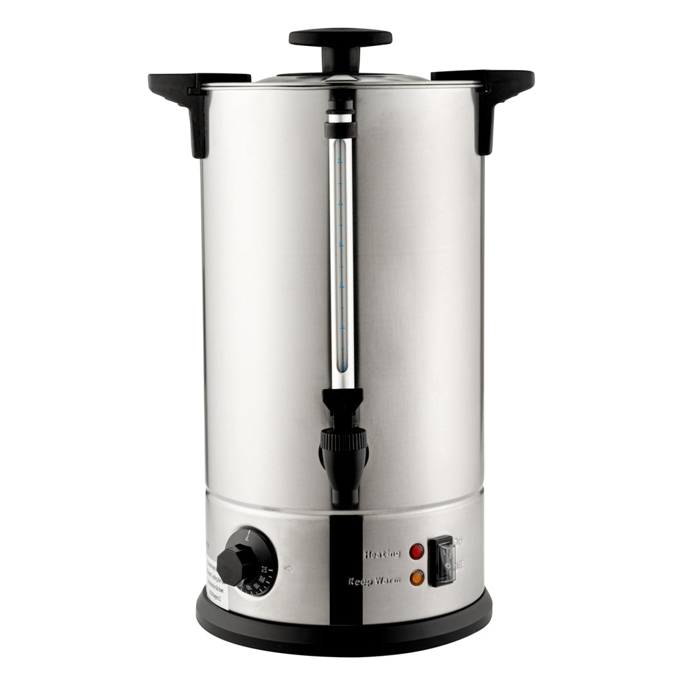 Restpresso 3 gal Silver 13/0 Stainless Steel Coffee Urn - 67 Cup - 8 3/4" x 8 3/4" x 18 3/4" - 1 count box