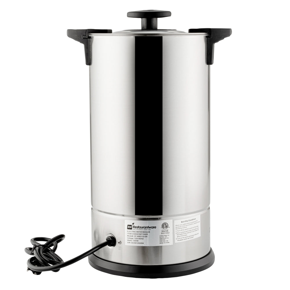 Restpresso 3 gal Silver 13/0 Stainless Steel Coffee Urn - 67 Cup - 8 3/4" x 8 3/4" x 18 3/4" - 1 count box