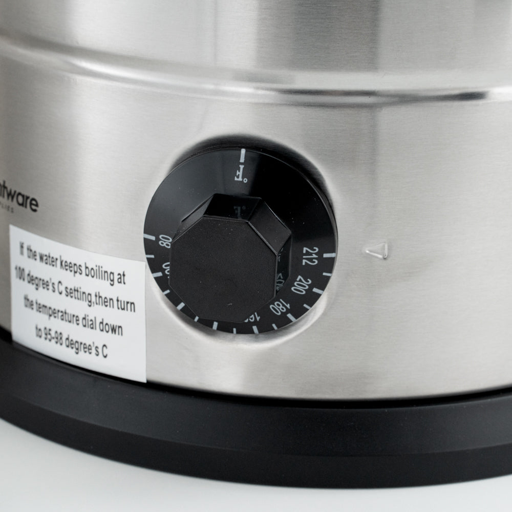 Restpresso 3 gal Silver 13/0 Stainless Steel Coffee Urn - 67 Cup - 8 3/4" x 8 3/4" x 18 3/4" - 1 count box