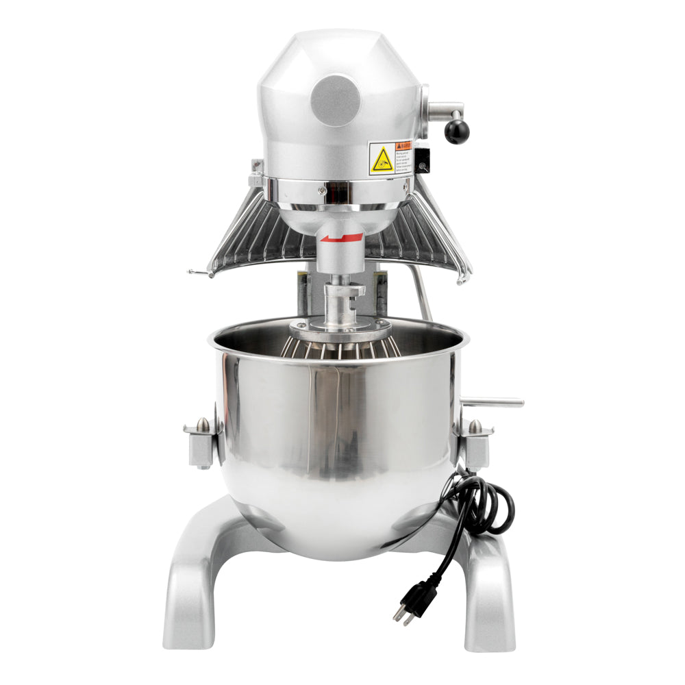 Hi Tek 11 qt Planetary Stand Mixer - Includes Dough Hook, Whisk and Beater, with Safety Guard - 1 count box