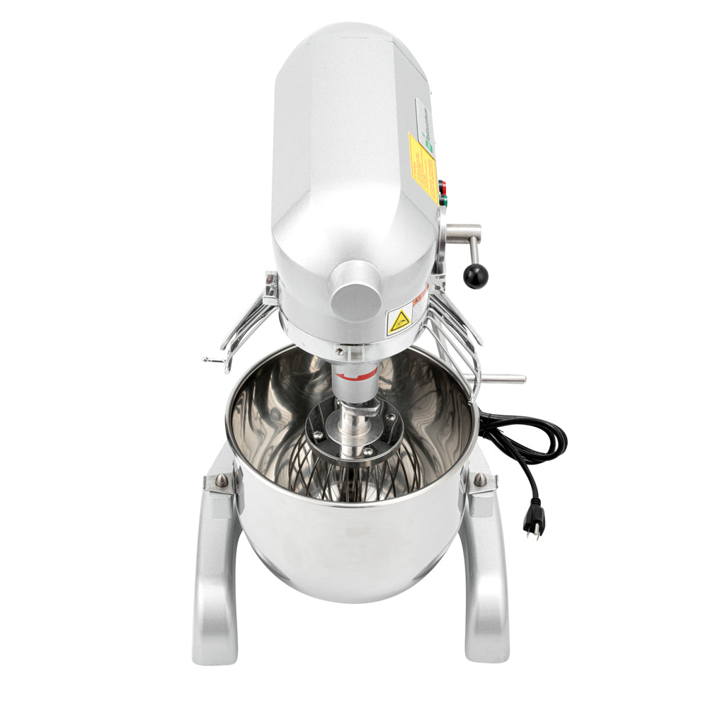 Hi Tek 11 qt Planetary Stand Mixer - Includes Dough Hook, Whisk and Beater, with Safety Guard - 1 count box