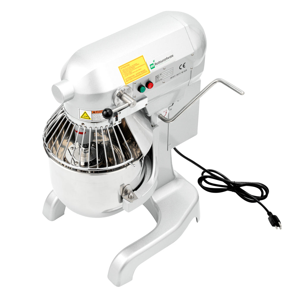 Hi Tek 11 qt Planetary Stand Mixer - Includes Dough Hook, Whisk and Beater, with Safety Guard - 1 count box