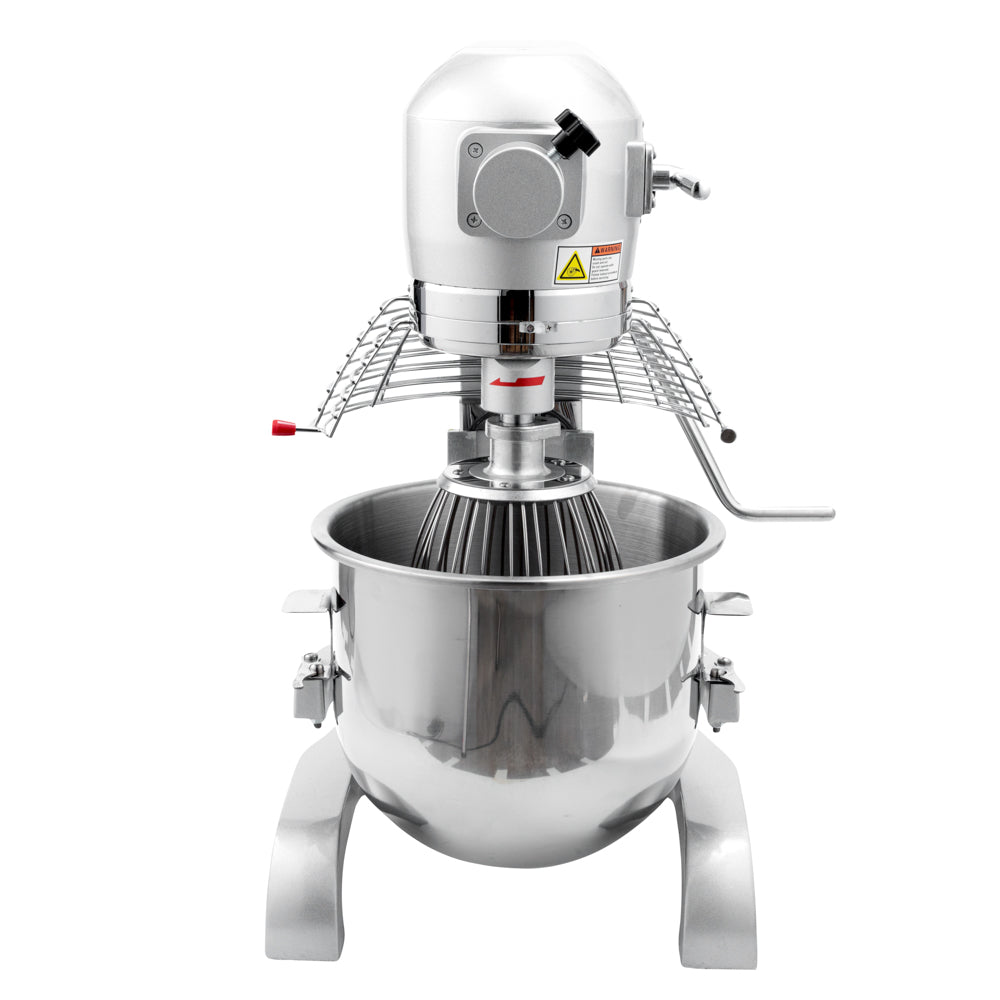 Hi Tek 21 qt Planetary Stand Mixer - Includes Dough Hook, Whisk and Beater, with Safety Guard - 1 count box