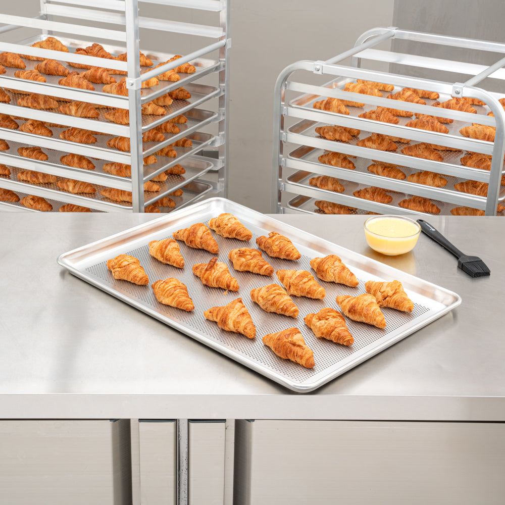Met Lux Silver Aluminum Full Size Baking Sheet - Perforated - 26" x 18" x 1" - 1 count box