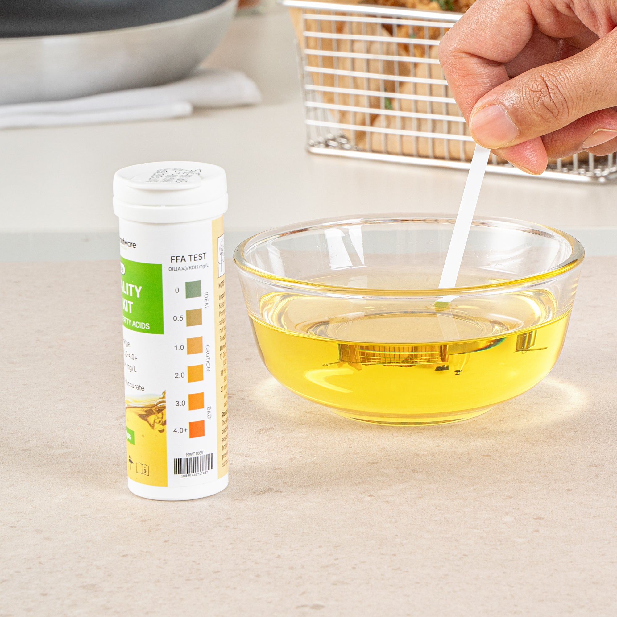 Be Safe Frying Oil Quality Test Strip - Low Range - 100 count box