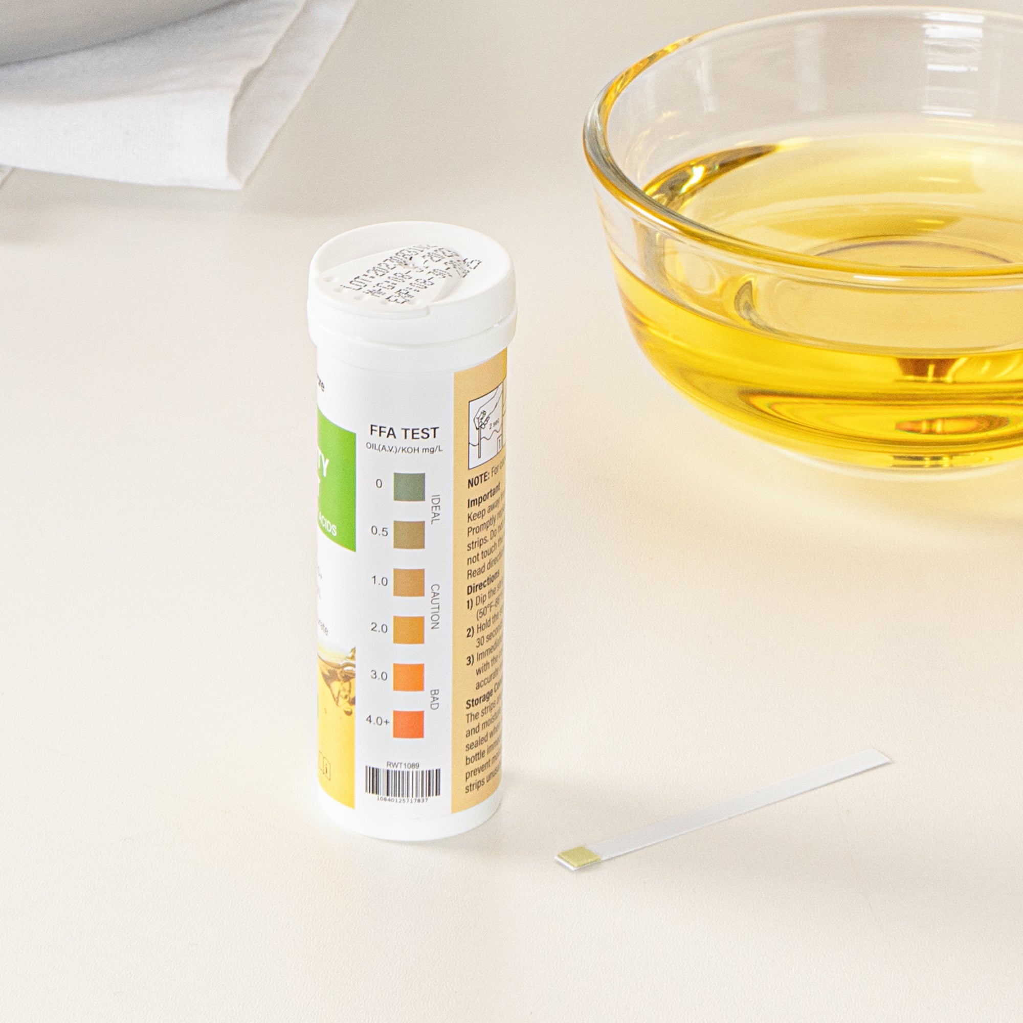 Be Safe Frying Oil Quality Test Strip - Low Range - 100 count box