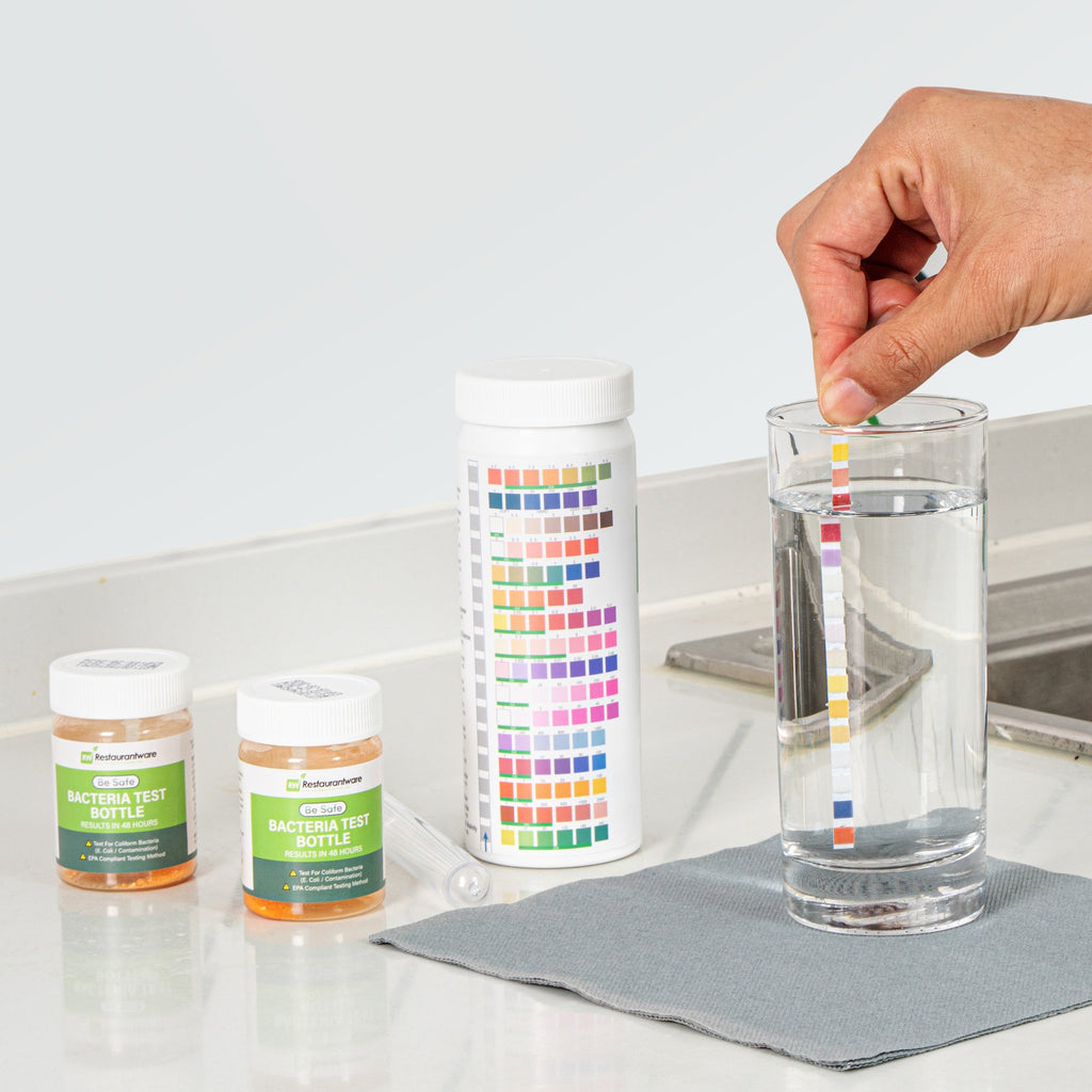 Be Safe 17-in-1 Premium Drinking Water Test Strip - Includes 2 Bacteria Tests - 100 count box