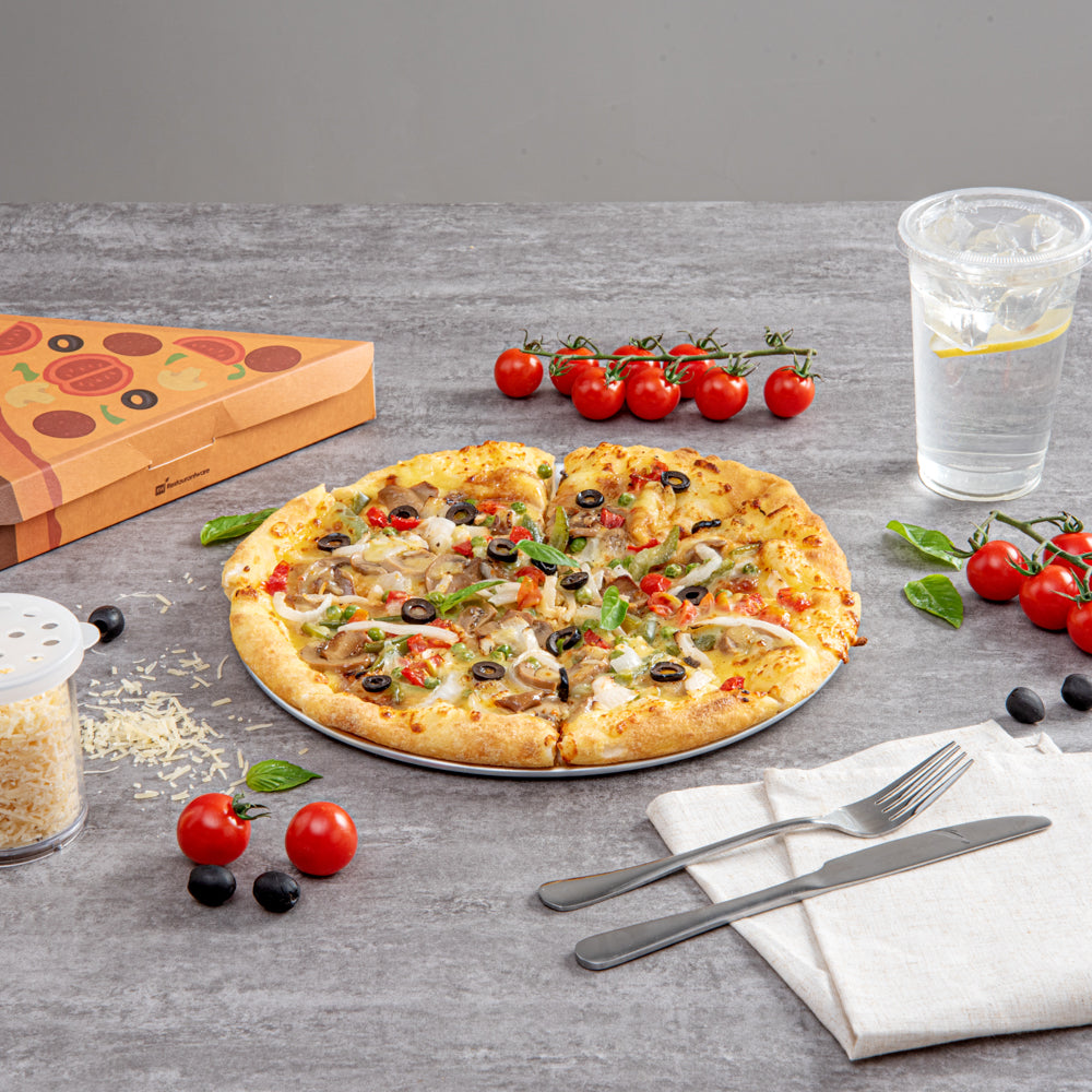 Met Lux Heavy-Duty Coupe Pizza Pan - 12" - 1 count box