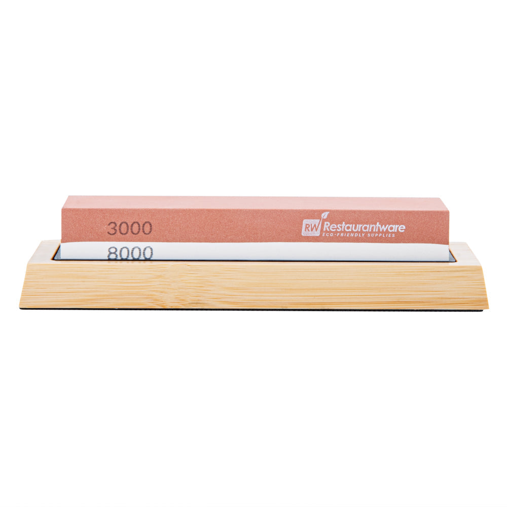 Sensei Whetstone Knife Sharpening Set - 3000/8000, Non-Slip Base - 1 count box