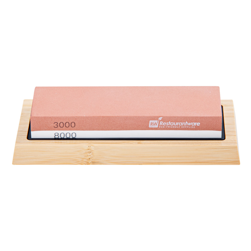 Sensei Whetstone Knife Sharpening Set - 3000/8000, Non-Slip Base - 1 count box