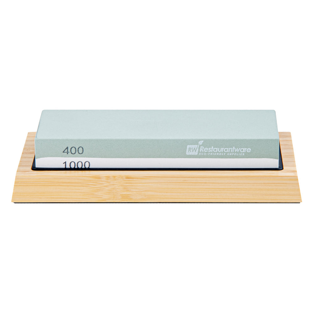 Sensei Whetstone Knife Sharpening Set - 400/1000, Non-Slip Base - 1 count box