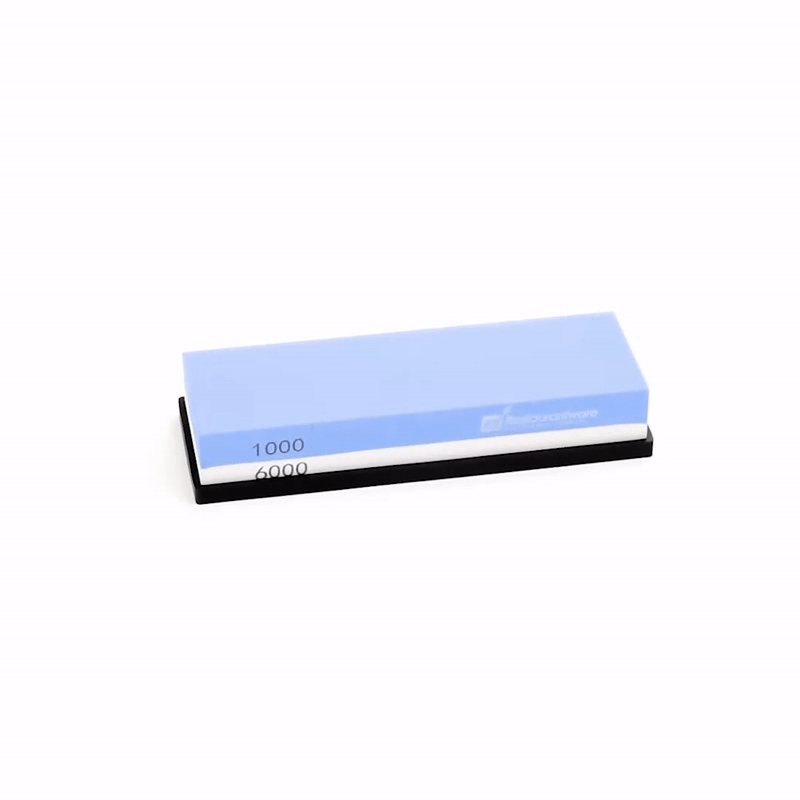 Sensei Whetstone Knife Sharpening Set - 1000/6000, Silicone Holder - 1 count box