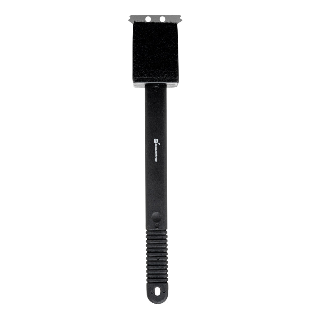 Met Lux Grill Brush / Scraper - with Scouring Pad - 15" - 1 count box