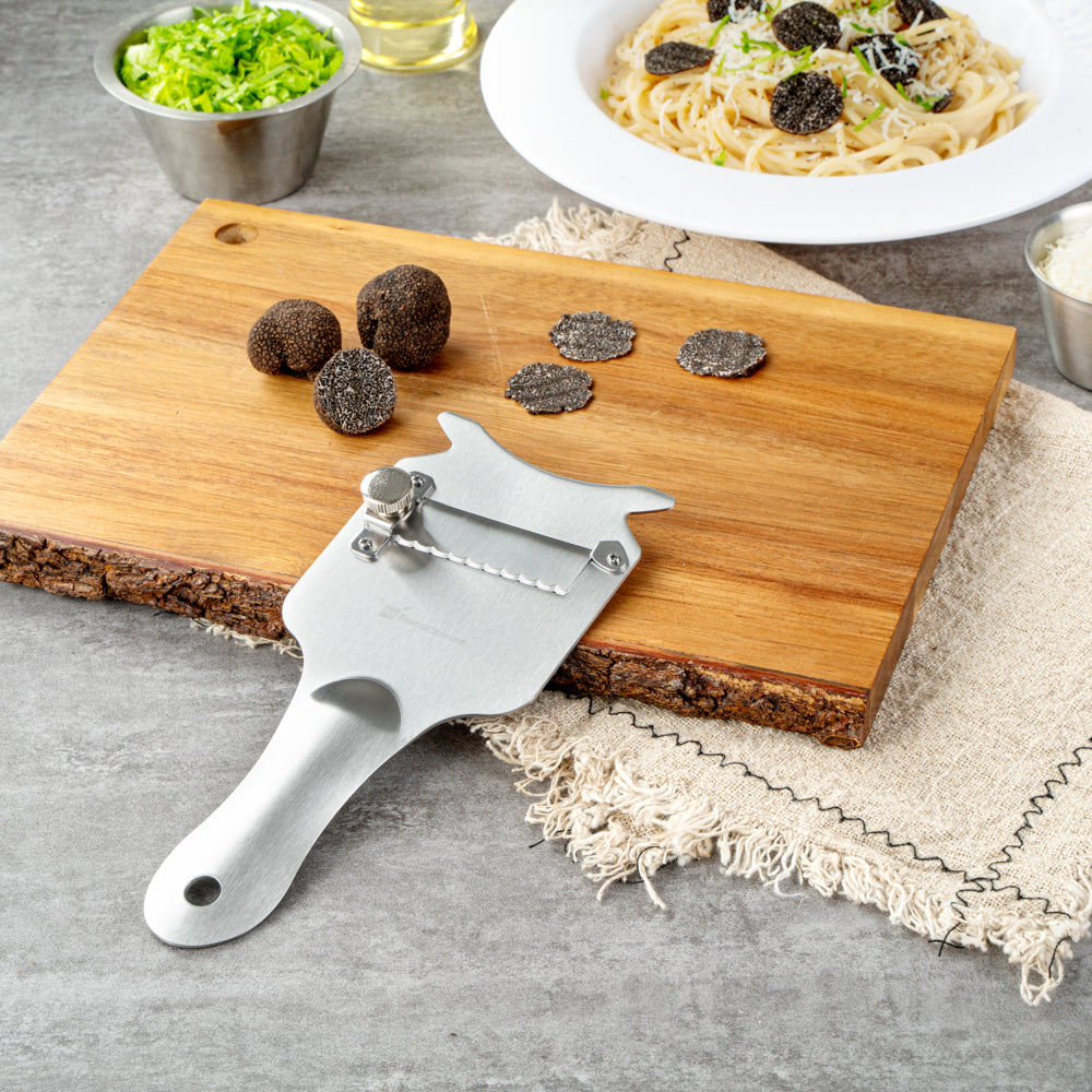 Met Lux Stainless Steel Truffle Slicer / Chocolate Shaver - 8 1/4" x 3 1/2" - 1 count box