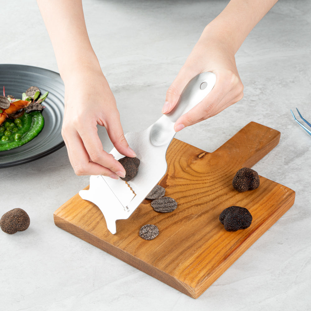 Met Lux Stainless Steel Truffle Slicer / Chocolate Shaver - 8 1/4" x 3 1/2" - 1 count box
