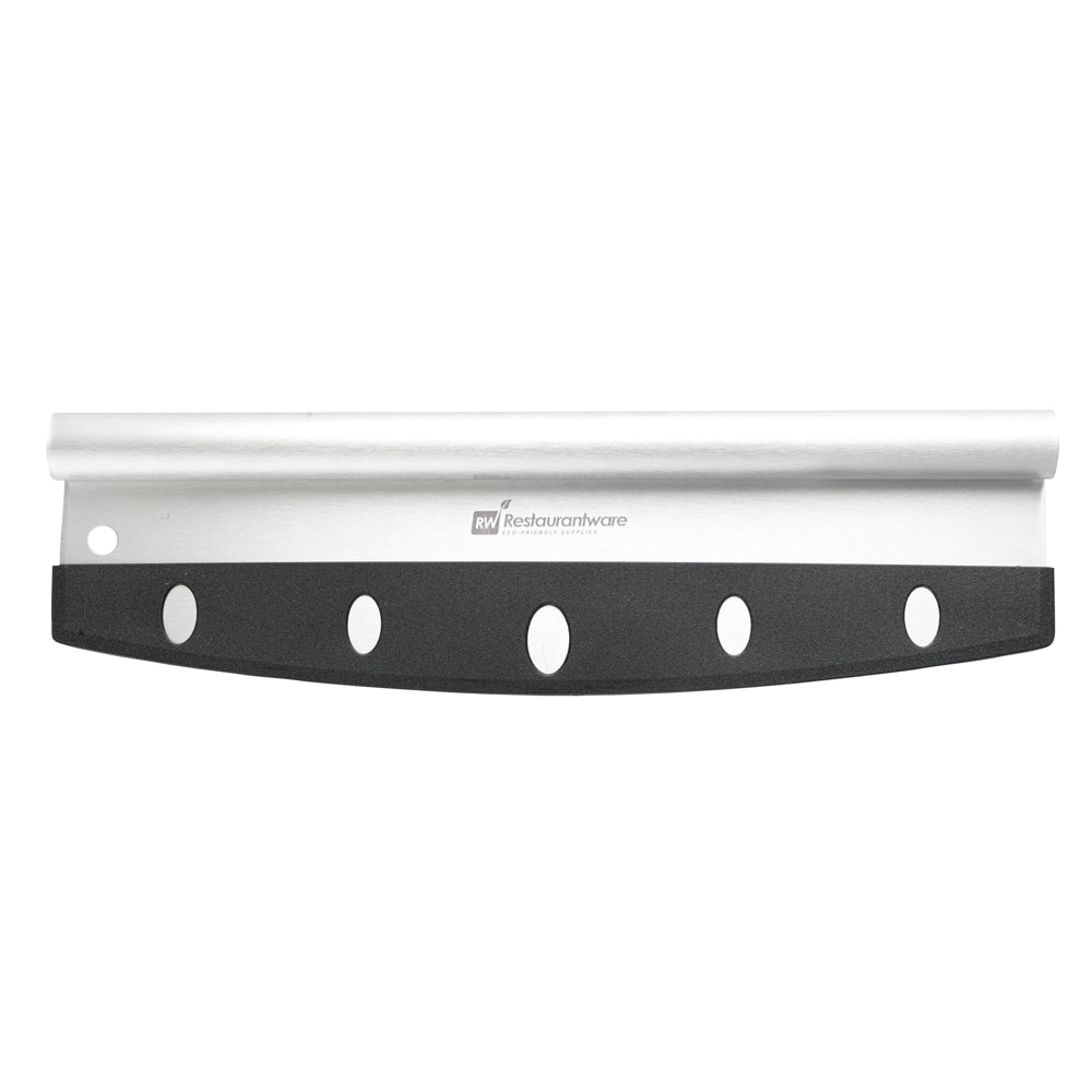 Met Lux Stainless Steel Pizza Cutter / Rocker - with Cover - 13 3/4" x 3 1/2" - 1 count box