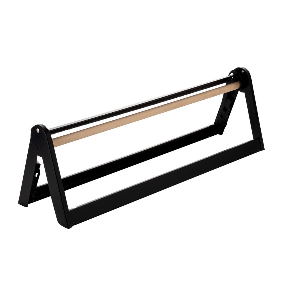 Chef 101 Black Steel Paper Cutter / Dispenser - with Serrated Blade, Fits 24" Roll - 1 count box