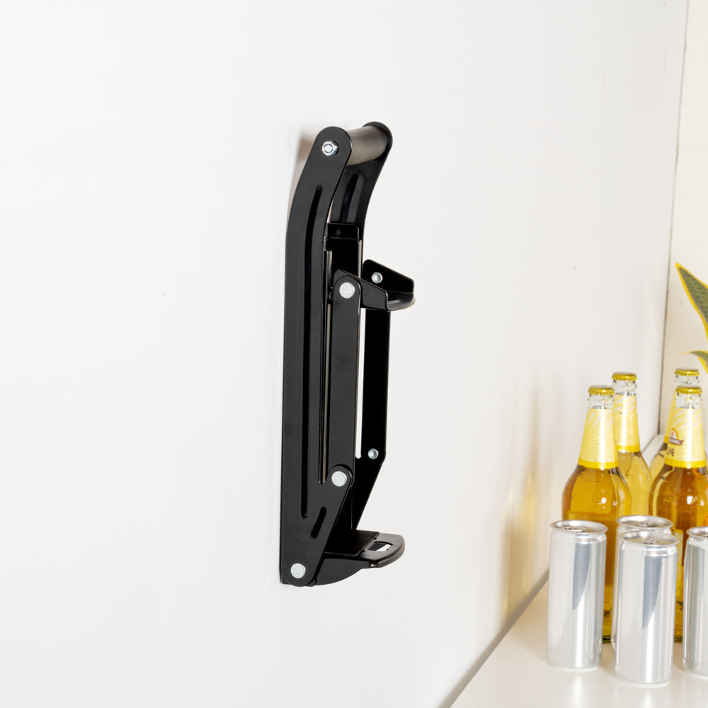 Met Lux Black Metal Can Crusher - for 12 / 16 oz Cans, Wall Mount - 1 count box