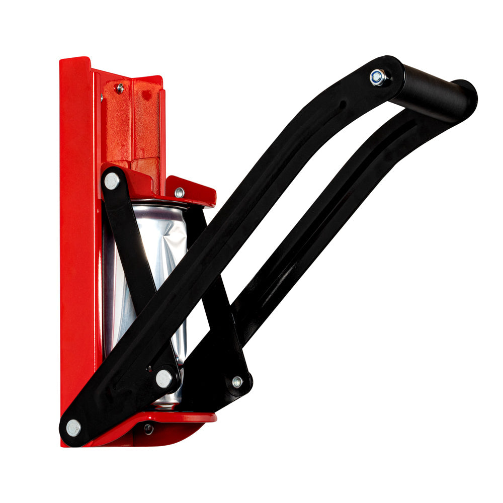 Met Lux Red Metal Can Crusher - for 12 / 16 oz Cans, Wall Mount - 1 count box