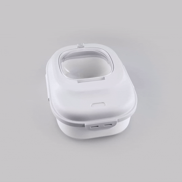 Chef 101 Gray Plastic Collapsible Storage Container - 17 3/4" x 13" x 14 3/4" - 1 count box