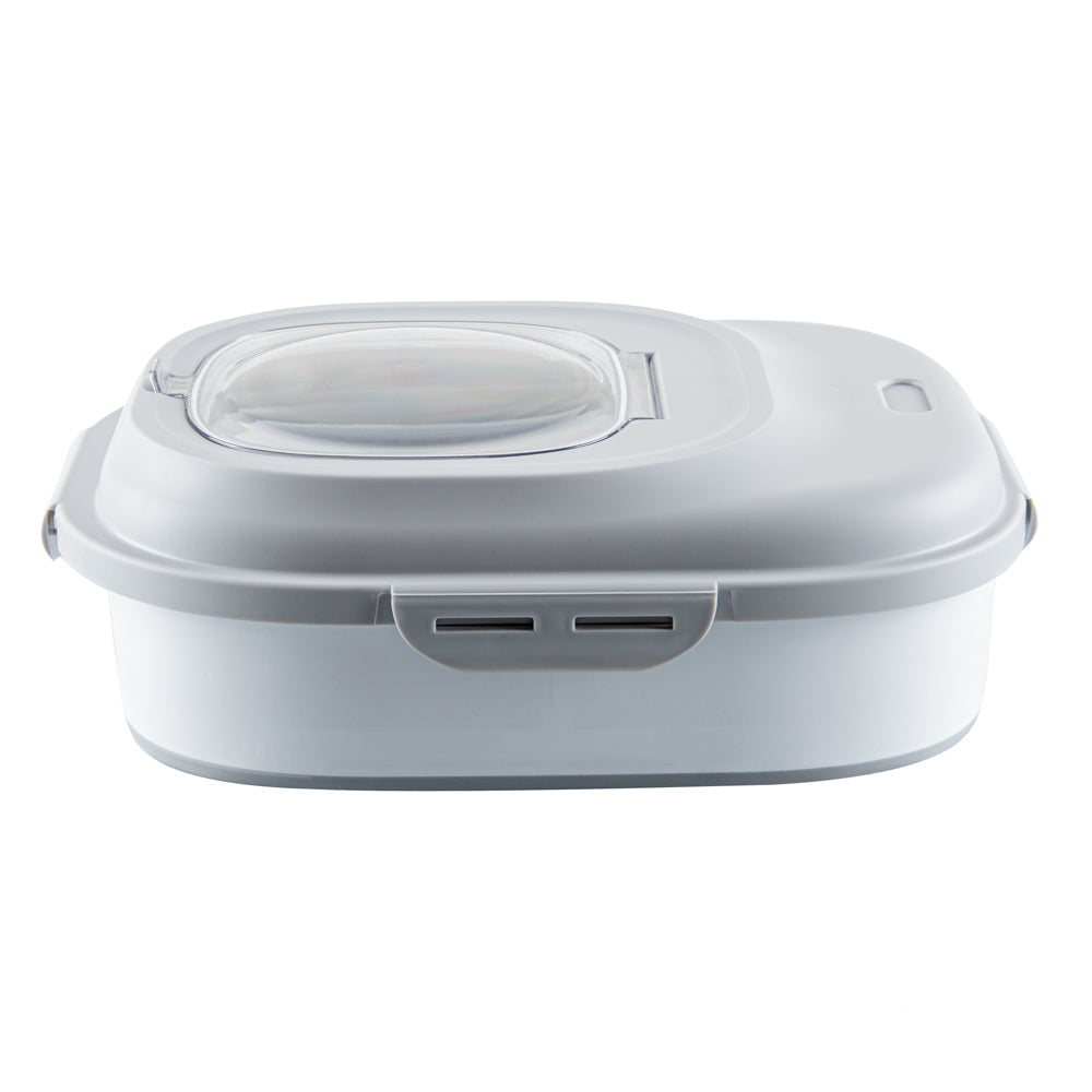 Chef 101 Gray Plastic Collapsible Storage Container - 17 3/4" x 13" x 14 3/4" - 1 count box