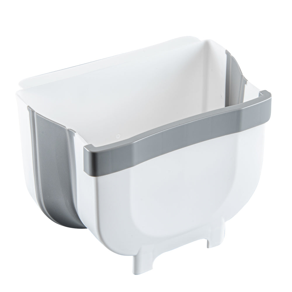 Chef 101 Gray Collapsible Mini Trash Can - 10" x 7 1/4" x 7 1/4" - 1 count box