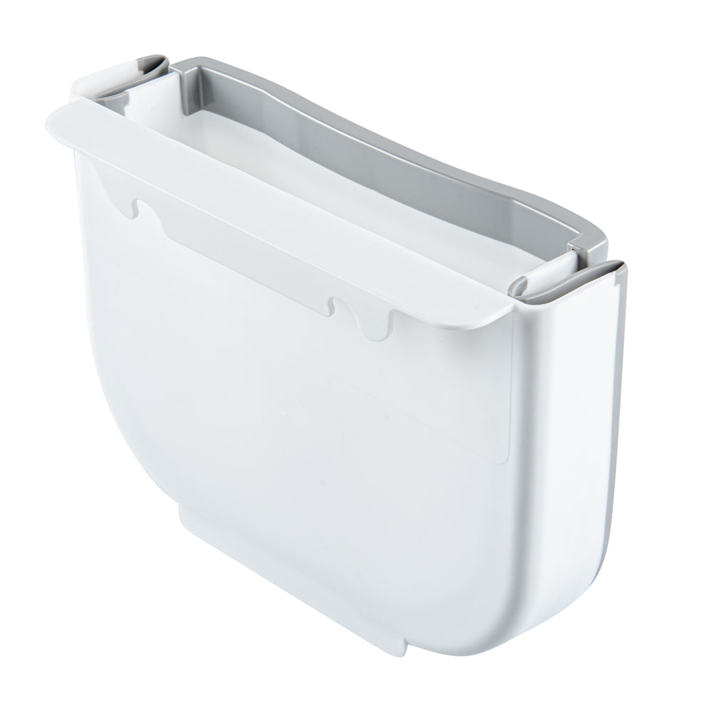 Chef 101 Gray Collapsible Mini Trash Can - 10" x 7 1/4" x 7 1/4" - 1 count box
