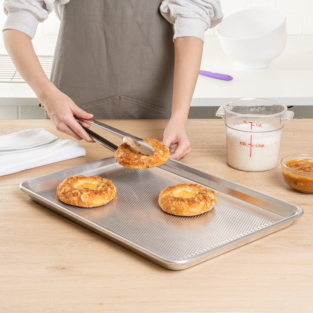 Met Lux Aluminum Half Size Baking Sheet - Perforated, Heavy Duty - 18" x 13" - 1 count box