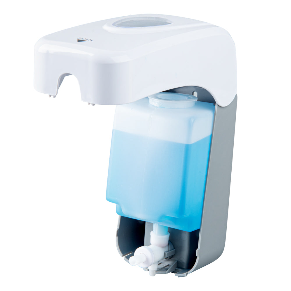 Clean Tek Professional 33 oz White Manual Soap Dispenser - for Gel or Liquid Soap - 1 count box