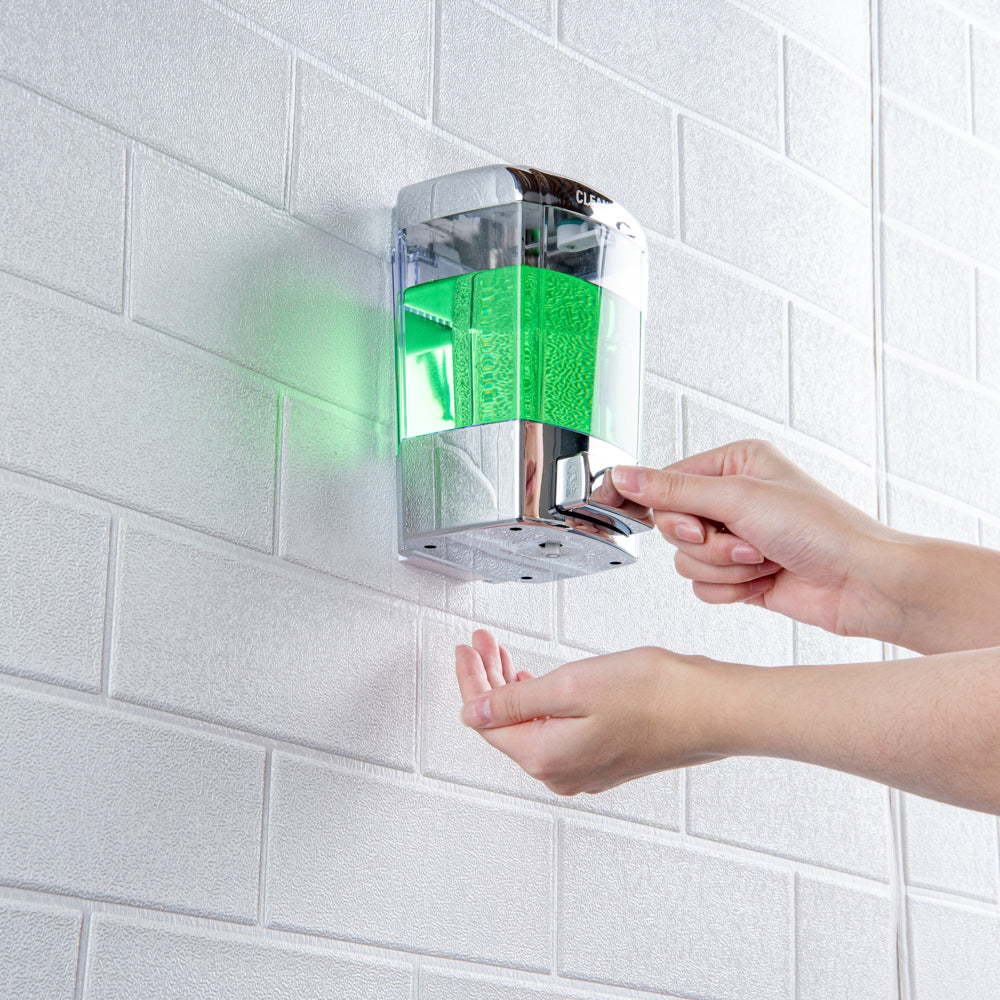 Clean Tek Professional 24 oz Clear Manual Soap Dispenser - for Gel or Liquid Soap - 1 count box