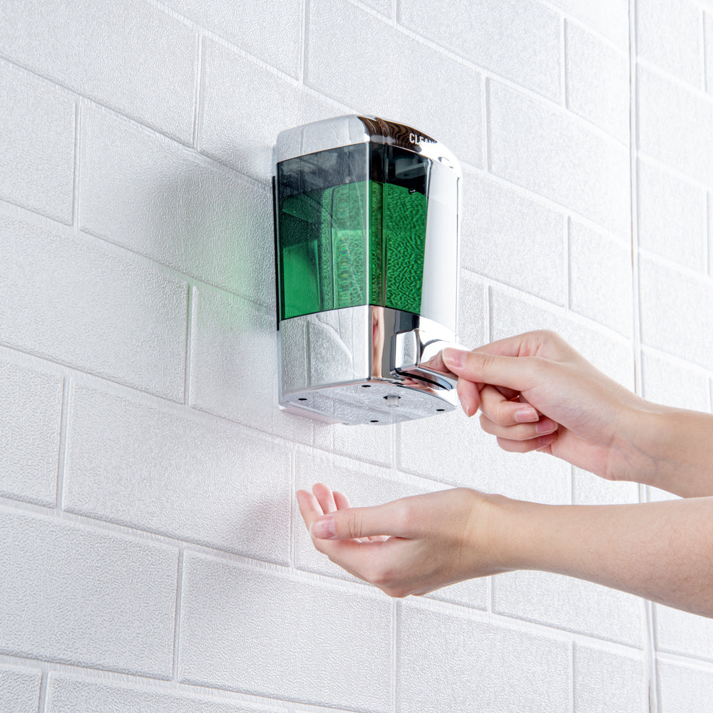 Clean Tek Professional 24 oz Smoked Gray Manual Soap Dispenser - for Gel or Liquid Soap - 1 count box
