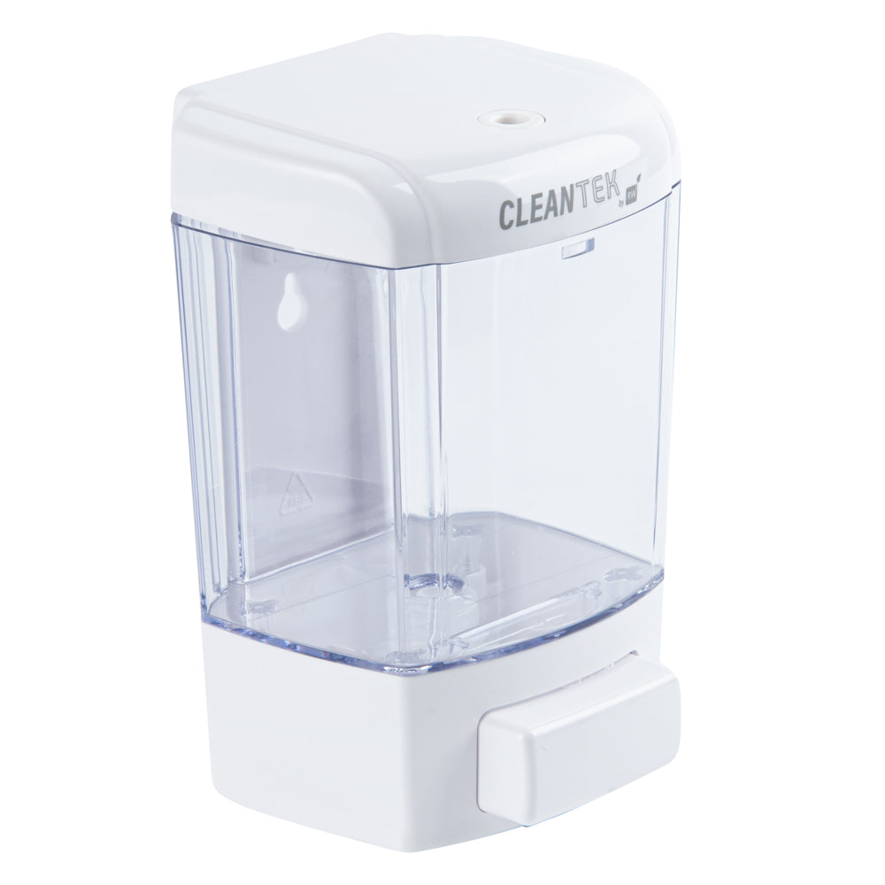 Clean Tek Professional 24 oz White Manual Soap Dispenser - for Gel or Liquid Soap - 1 count box