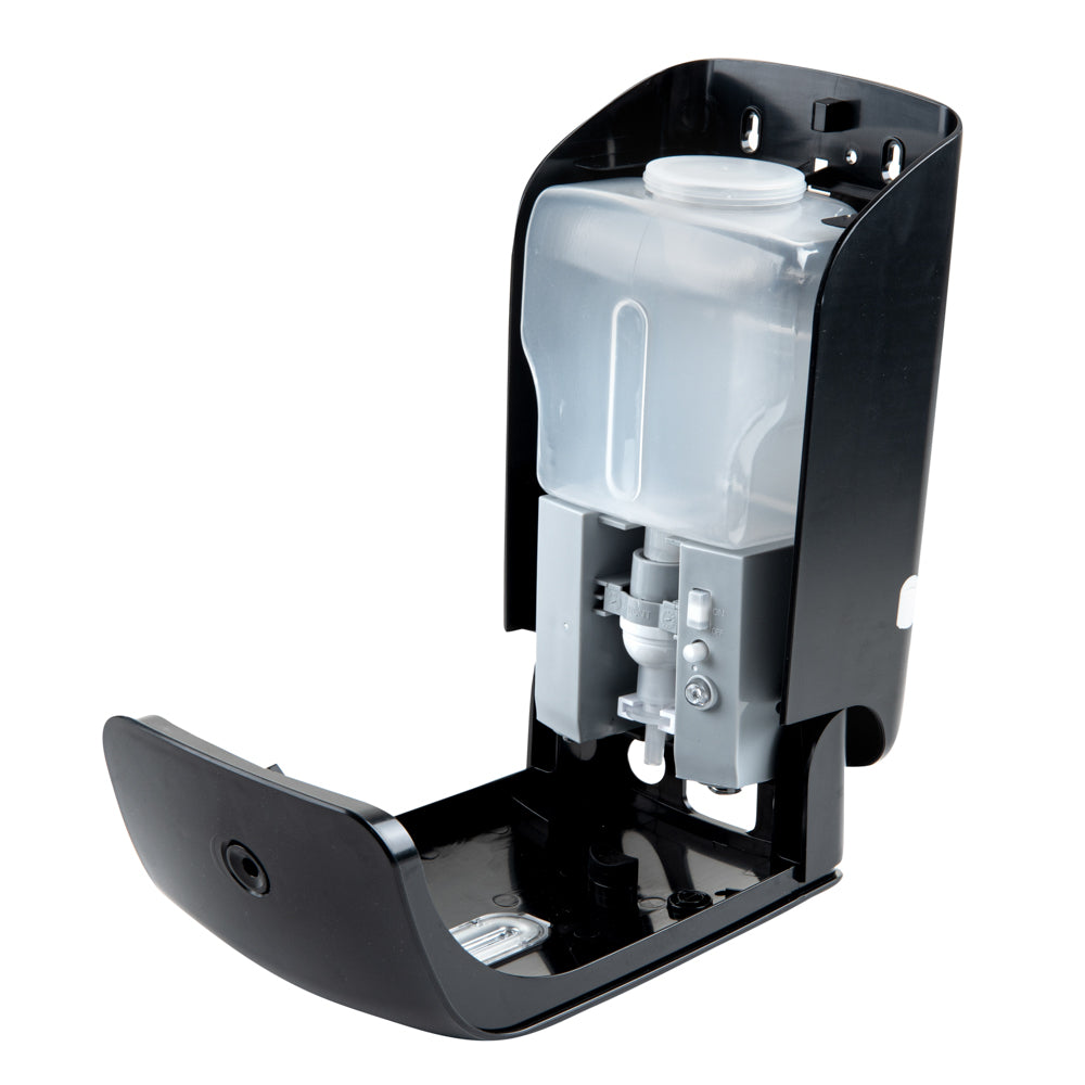 Clean Tek Professional 33 oz Black Automatic Soap Dispenser - for Foam Soap - 1 count box