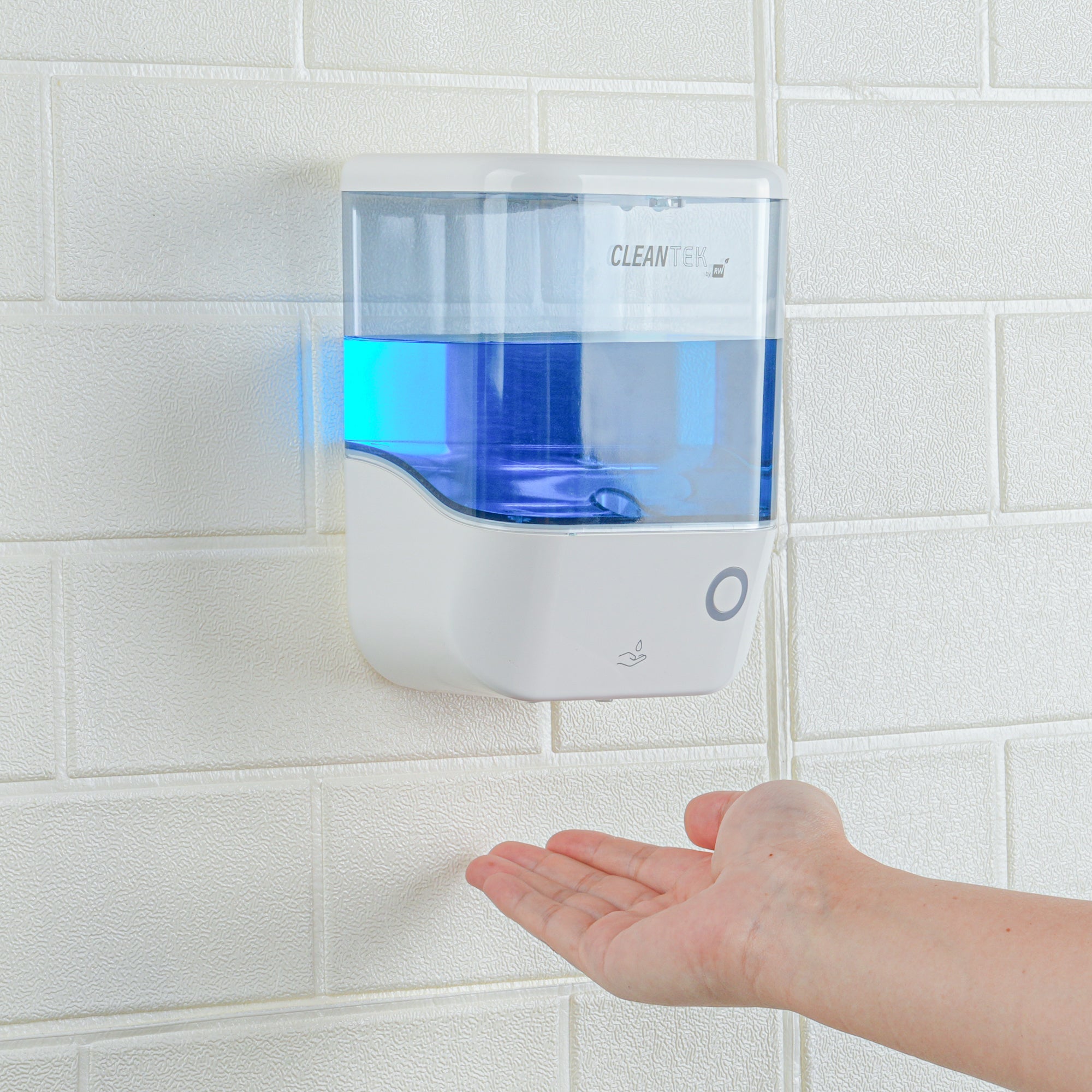 Clean Tek Professional 34 oz Arctic Blue Automatic Soap Dispenser - for Liquid Soap - 1 count box