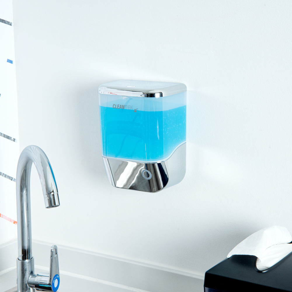 Clean Tek Professional 34 oz Silver Automatic Soap Dispenser - for Liquid Soap - 1 count box