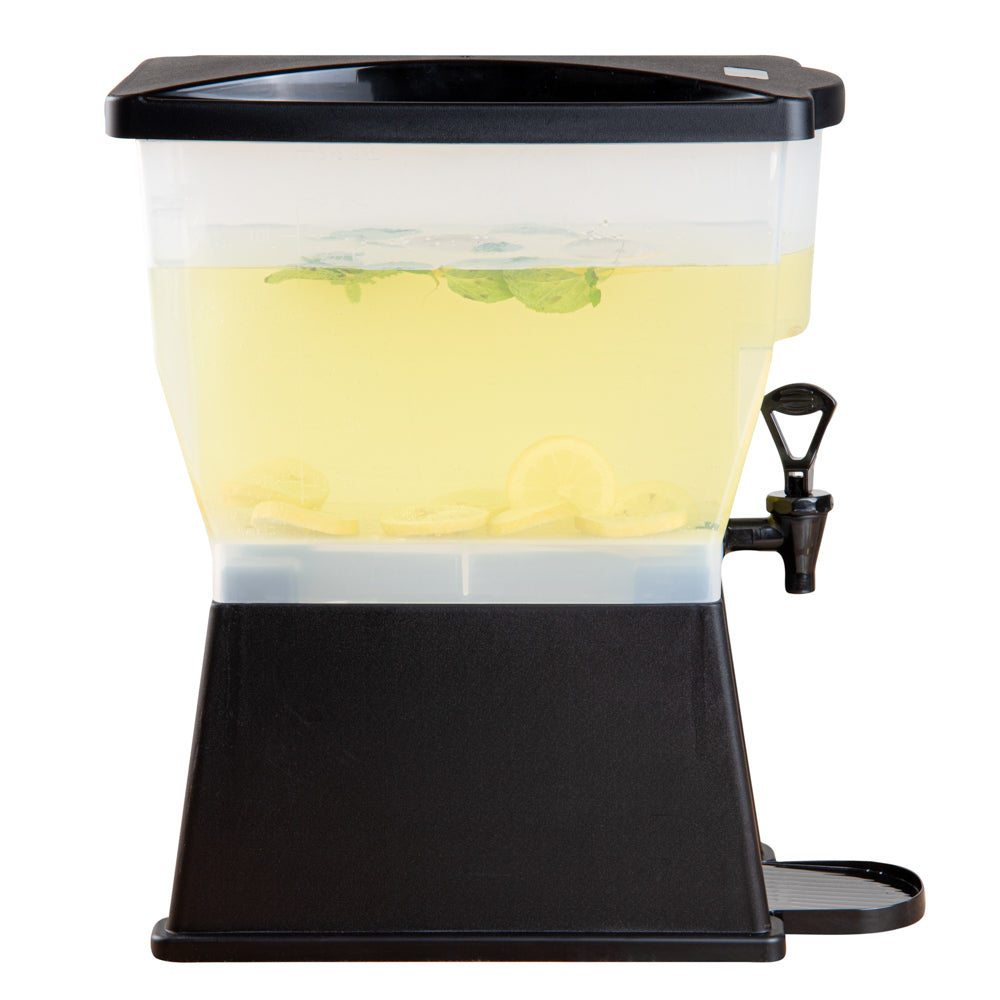 Bev Tek 3 gal Black Beverage Dispenser - 16" x 8" x 21" - 1 count box